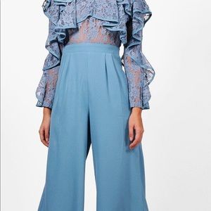 COPY - Blue lace jumpsuit! Never worn with tags s…